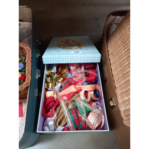 306 - 2 suitcases of sewing and tapestry items COLLECT ONLY