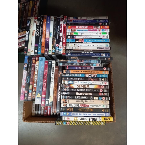 42 - 2 boxes of DVD's COLLECT ONLY