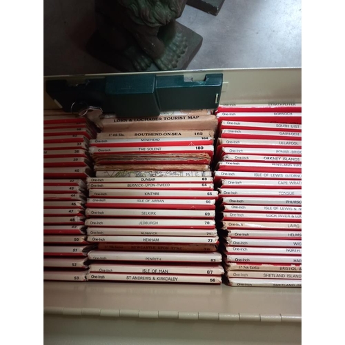 44 - A box of ordnance survey one inch maps