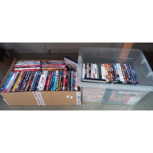 56 - A large quantity of DVD's including Avatar & Pretty Woman etc. COLLECT ONLY