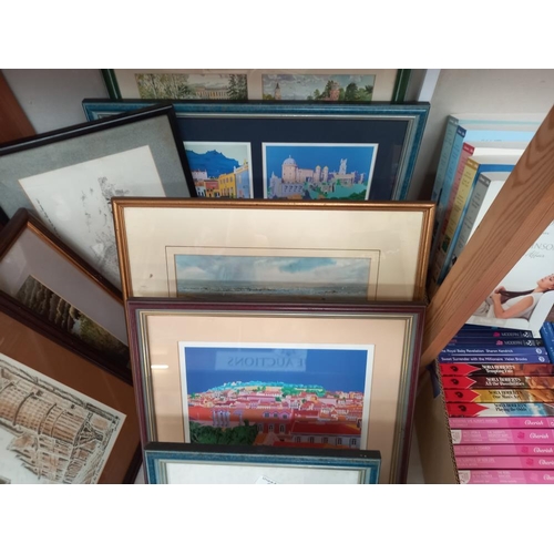 65 - A quantity of framed & glazed pictures COLLECT ONLY