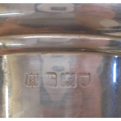 1050L - A pair of George V (1914) silver beakers inscribed 'From the wardroom mess HMS Mons, 29th September ... 