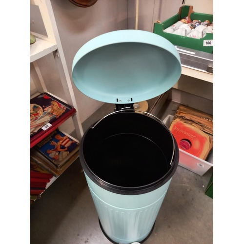 88 - A 72cm tall sky blue pedal bin COLLECT ONLY