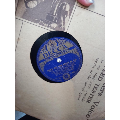 102 - A box of 78's vinyl records COLLECT ONLY