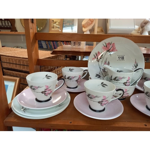 118 - A 21 piece Windsor bone china tea set COLLECT ONLY