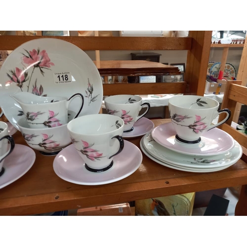 118 - A 21 piece Windsor bone china tea set COLLECT ONLY