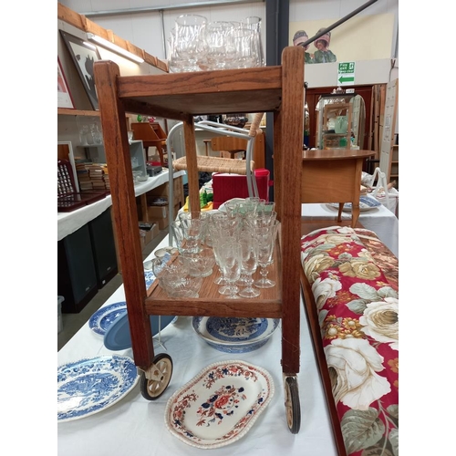 149 - A 1930's oak tea trolley COLLECT ONLY