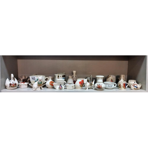 163 - A selection of crested china