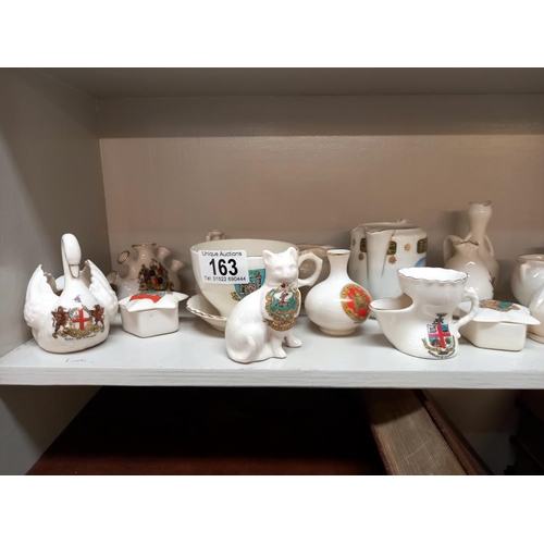 163 - A selection of crested china