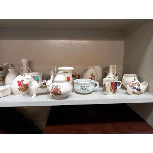 163 - A selection of crested china