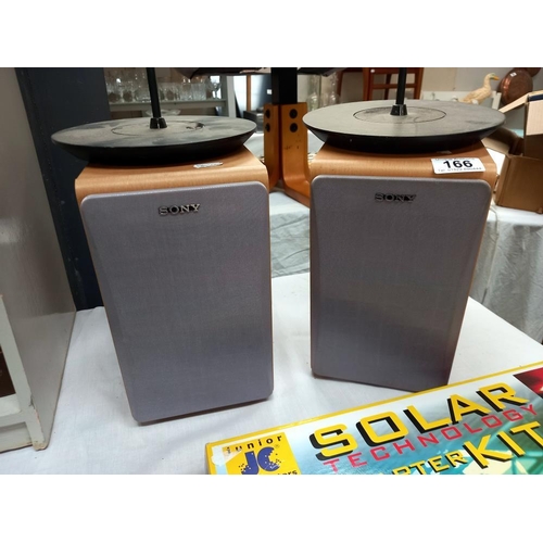 166 - A pair of Sony SS-CCP1 speakers & pair of WS-1510F speakers