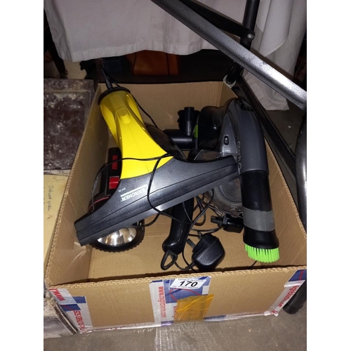 170 - A hand held vacuum cleaner & Karcher window cleaner & torch