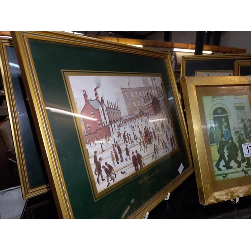 174 - 5 vintage Lowry prints