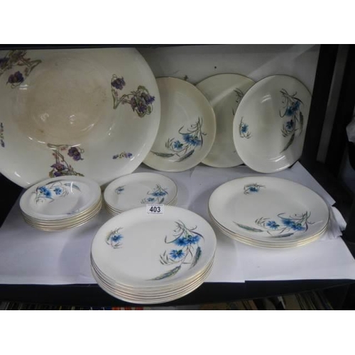 403 - A quantity of Alfred Meakin Jane pattern table ware, COLLECT ONLY.