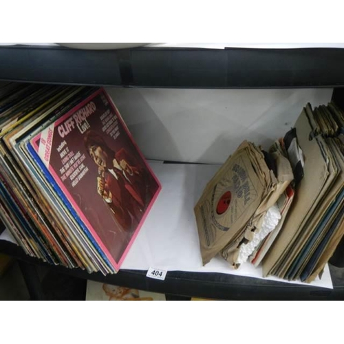 404 - A quantity of 78 rpm and LP records.