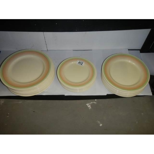 412 - A quantity of Wedgwood dinner ware, COLLECT ONLY.