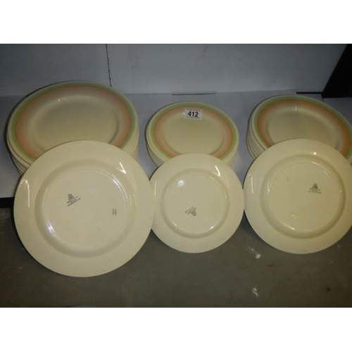 412 - A quantity of Wedgwood dinner ware, COLLECT ONLY.