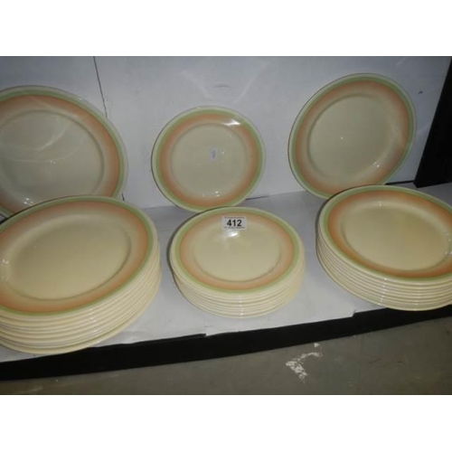 412 - A quantity of Wedgwood dinner ware, COLLECT ONLY.