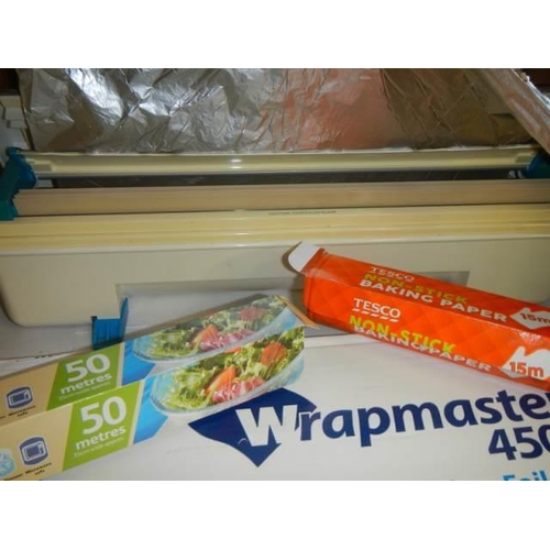 438 - A Wrapmaster 4500 machine with box of 3 new rolls.