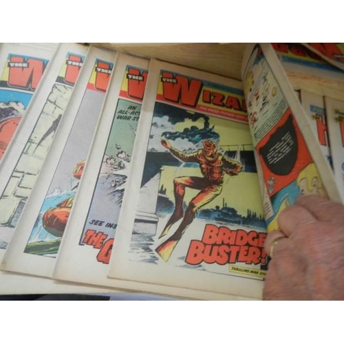 565 - A good lot of 1970's Wizard, Hotspur comics etc.,