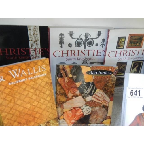 641 - A quantity of Auction catalogue's including Christie's.