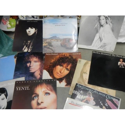 644 - A good lot of Barbara Streisand LP records.