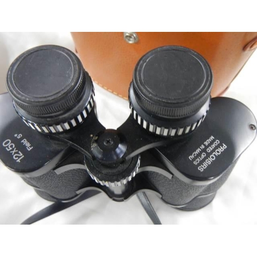 656 - A cased pair of binoculars.