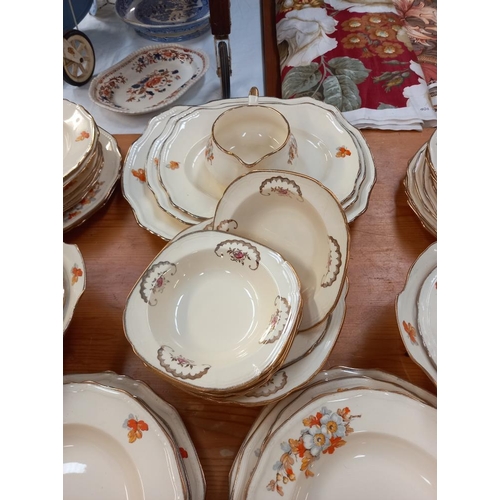 205 - A 28 piece vintage Alfred Meakin dinner set and a different patterned Alfred Meakin dessert set COLL... 