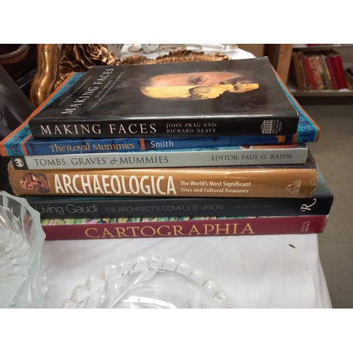 224 - A selection of books on archaeology, tombs, mummies etc