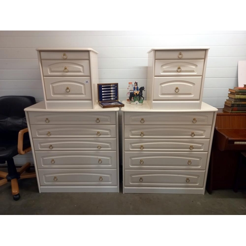 295 - A pair of bedside chests and 2 chest of drawers COLLECT ONLY