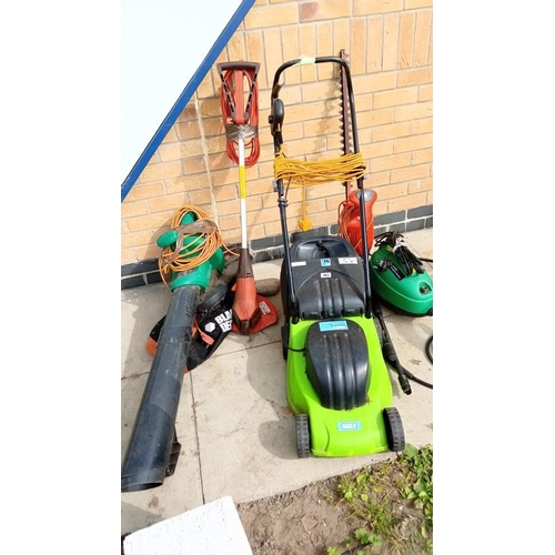 363 - A mower, pressure washer & strimmer etc. COLLECT ONLY