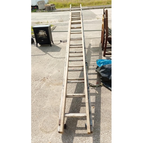 371 - 2 wooden ladders COLLECT ONLY