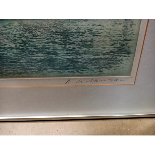 368 - A framed & glazed limited edition print titled ''Sunlight and Rain Across ? Seas (118cm x 58cm) COLL... 