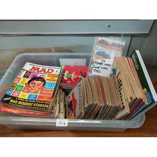 374 - A quantity of magazines including Mad, Epic & 1940's Lilliput magazine