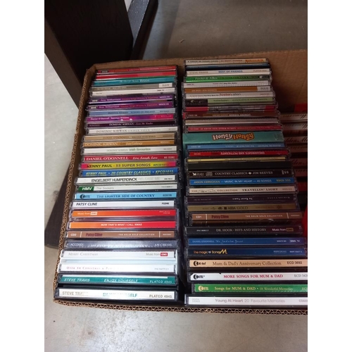 398 - A box of cd's and cassette tapes