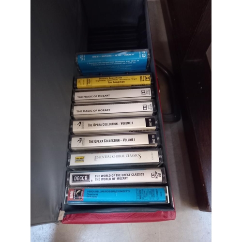 398 - A box of cd's and cassette tapes