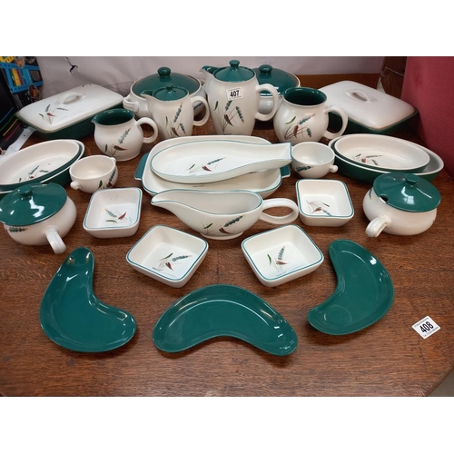 407 - A large quantity of Denby Wheatsheaf COLLECT ONLY