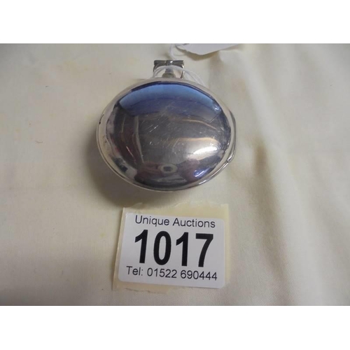 1017 - A silver pair-cased Verge, unsigned, silver dust cover, key wind pocket watch with 'Forget-Me-Not' w... 