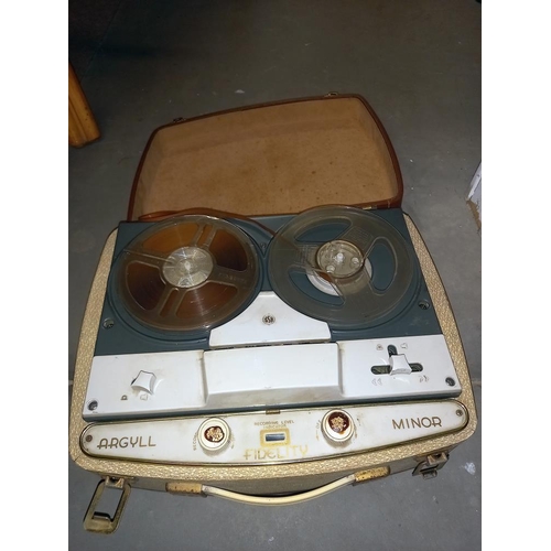 2438 - A Vintage Dansette record player & Fidelity Argyll Minor reel to reel tape player COLLECT ONLY