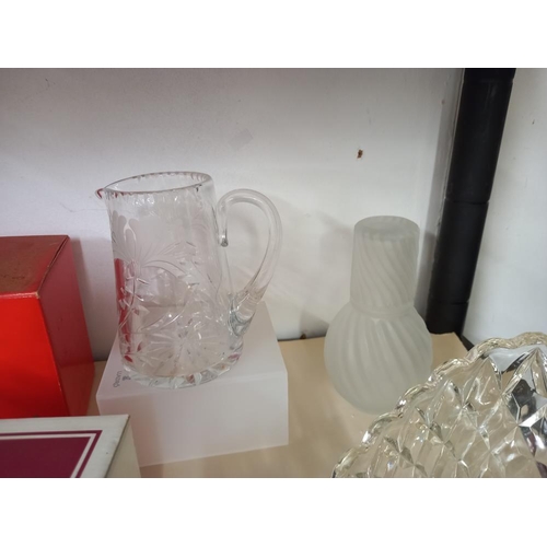 2445 - A quantity of glassware including boxed Royal Albert etc.  COLLECT ONLY