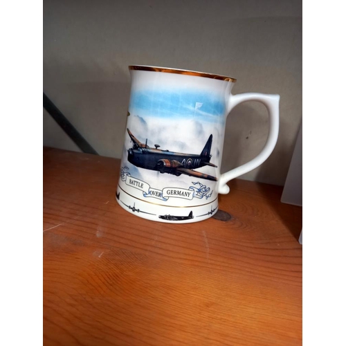 2503 - 6 RAF WW2 commemorative tankards COLLECT ONLY