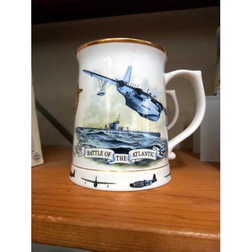 2503 - 6 RAF WW2 commemorative tankards COLLECT ONLY