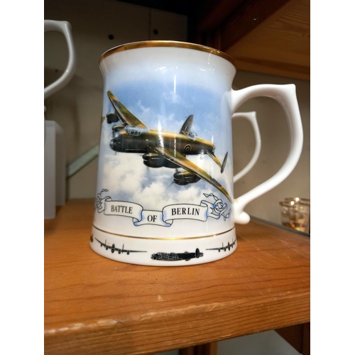 2503 - 6 RAF WW2 commemorative tankards COLLECT ONLY