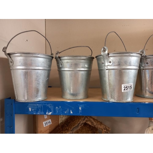 2515 - 6 galvanised buckets COLLECT ONLY