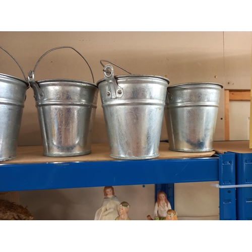 2515 - 6 galvanised buckets COLLECT ONLY