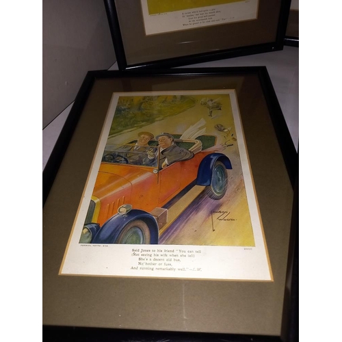 2518 - 6 framed vintage prints by Lawson woods COLLECT ONLY