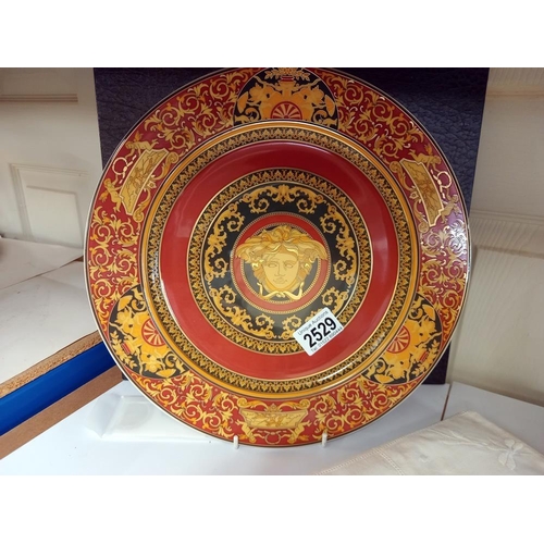 2529 - A boxed Rosenthal Versace collectors plate & plated tray etc COLLECT ONLY