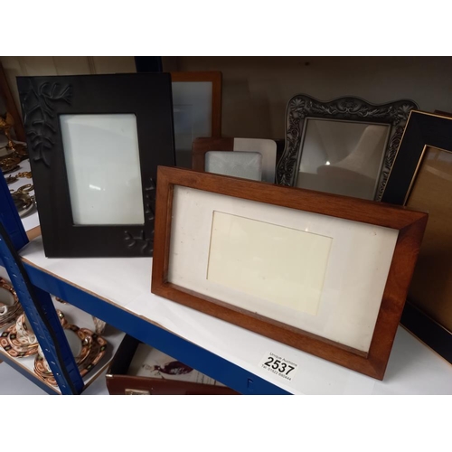 2537 - A quantity of photo frames in various sizes COLLECT ONLY