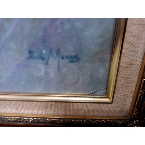 13 - A gilt framed painting, portrait of a young girl (glass A/F bottom left corner) COLLECT ONLY