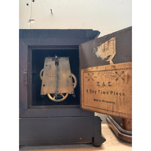 14 - Two 1930's mantle clocks COLLECT ONLY